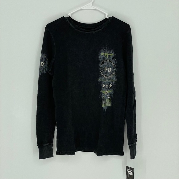 AFFLICTION Defend Liberty Long Sleeve Thermal Shirt